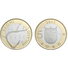 Finland 5 euro 2011 'Historische Provincies 8 - Lapland' Unc
